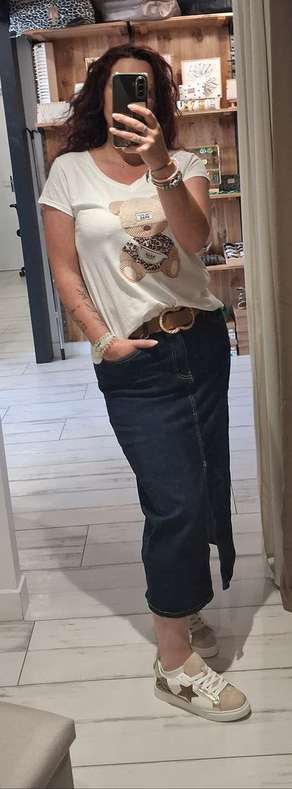 Jupe jeans longue Clara