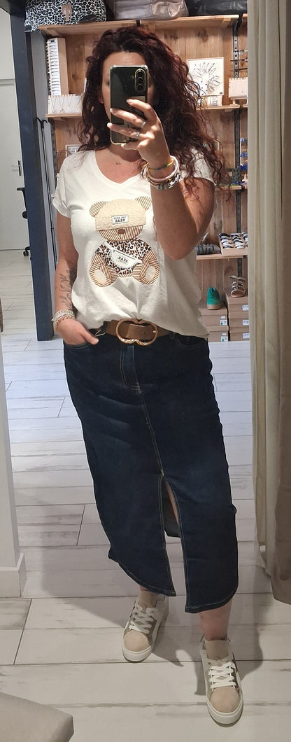 Jupe jeans longue Clara