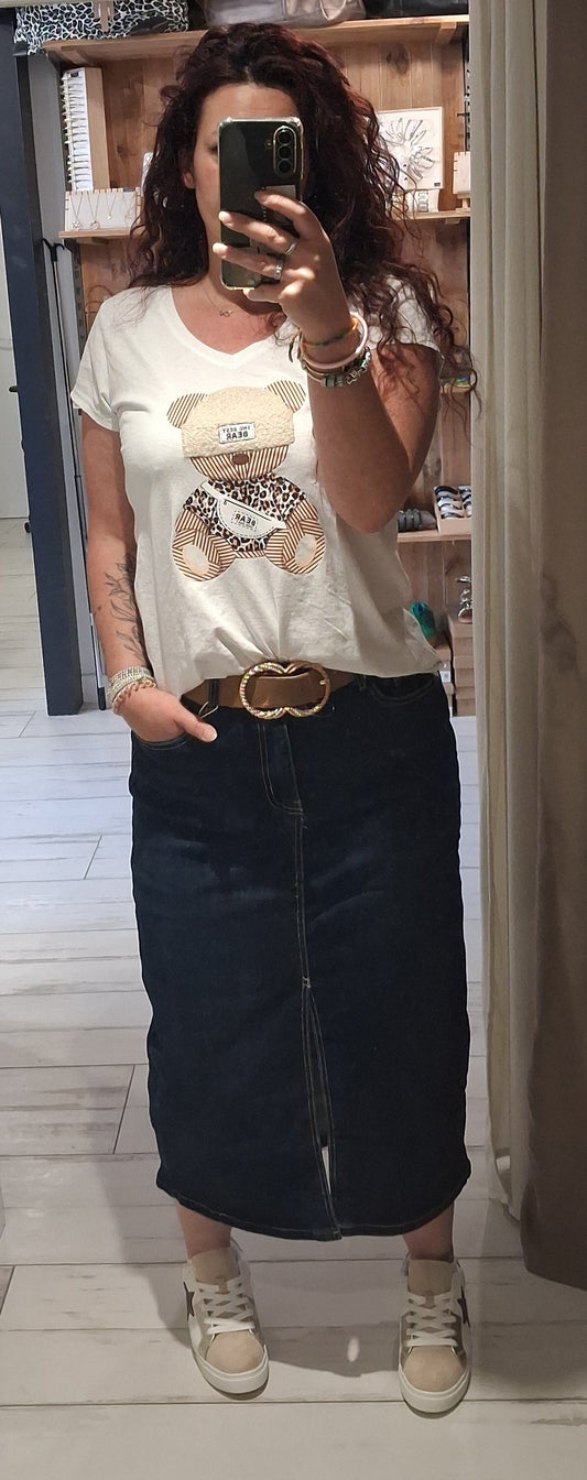 Jupe jeans longue Clara