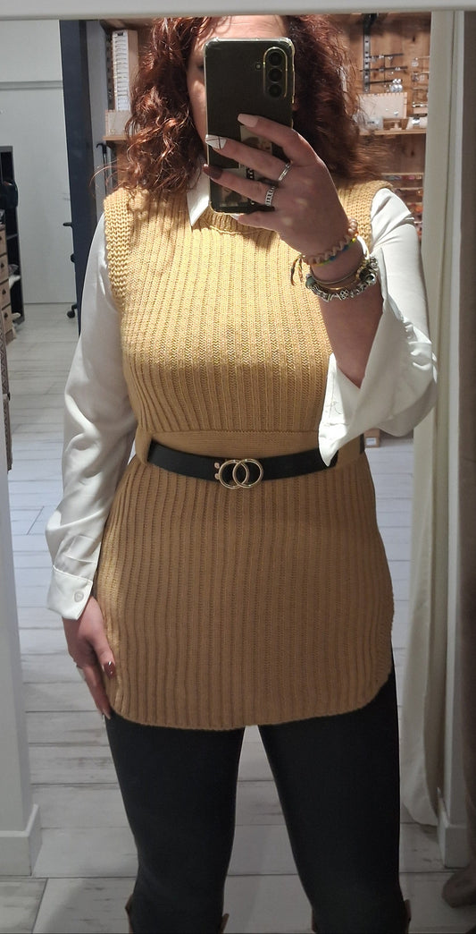 Pull long+Chemise+Ceinture Alma